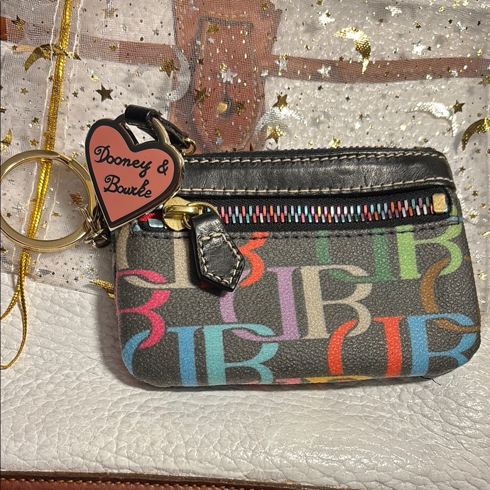 Dooney & Bourke Colorful Logo Coin Pouch